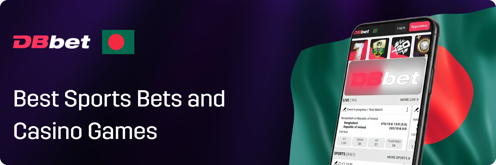 DBbet in Bangladesh - Best Sports Bets and Casino Games